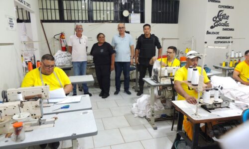 Neles Farias visita a Mata Grande, conhece oficinas e elogia modelo de ressocialização com trabalho e estudo
