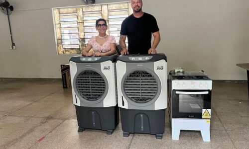 Associação Coophalis, Coophasem e Santa Marina entrega climatizadores e fogão para comunidade